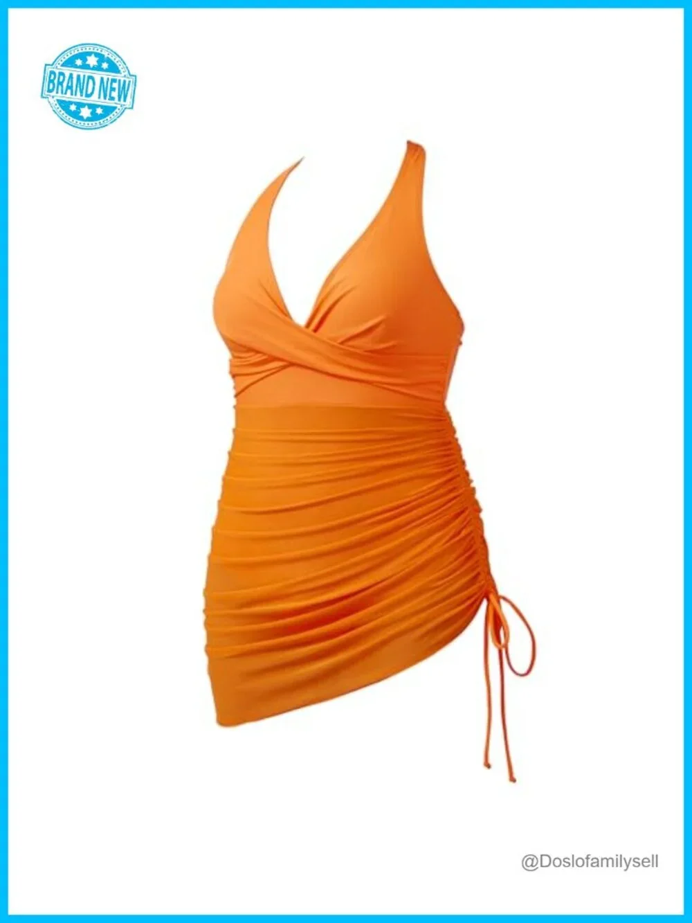 Women's Sexy One Piece Swimsuit Tummy Control Mesh Swimdress